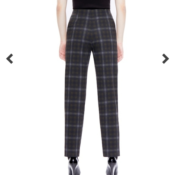 BNWT Hilary MacMillan zipper plaid pants - Picture 2 of 9